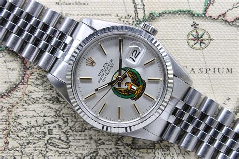 Rolex Datejust UAE Armed Forces Ref 16014 from 1980 